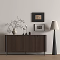 Modern Middle Style Side Cabinet 3d model