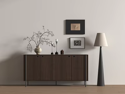 Modern Middle Style Side Cabinet 3d model
