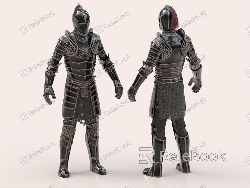 Armor Samurai Armor Cloak Armor Armor Battle Helmet Helmet Knight Armor model