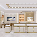 Luxury Jewelry Store Interior Design With Glass Display Counters And Gold Accents