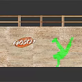 Wooden Skateboard Ramp With Graffiti Art Railings And POSCA Brand Details