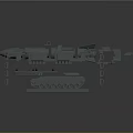 3D Model Tank Exploded View With Detailed Parts And Missile Components 3d model