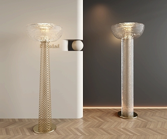 Modern Floor Lamp Glass Floor Lamp Metal Floor Lamp 3d model