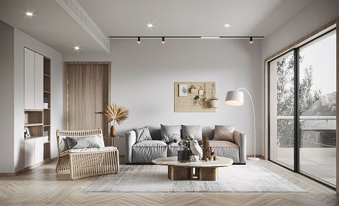 modern living room 3d model