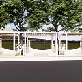 Modern Reading Corridor Leisure Pavilion Reading Corridor 3d model