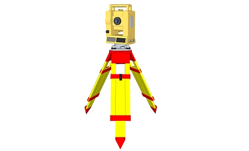 modern total station 3d model