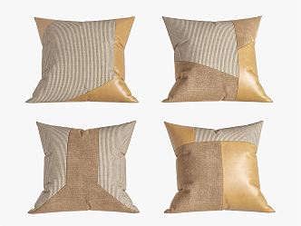 Modern pillow combination 3d model