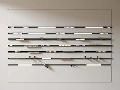 Various Modern Downlights And Spotlights For Ceiling Lighting Home Decor 3d model