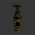 Vintage Brass Faucet Hardware Tool with Classic Design for Home Plumbing Use