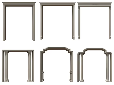 Various Classic And Modern Door Arch Designs For Home Decor 3d model