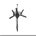 Multi Arm Mechanical Device with Extended Arms Top Antenna and Base Support Structure