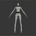 Robot Assistant Small Robot Butler Robot Butler Figure Game Figure 3d model