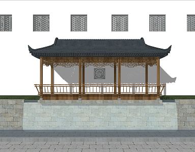 Chinese-style pavilion 3d model