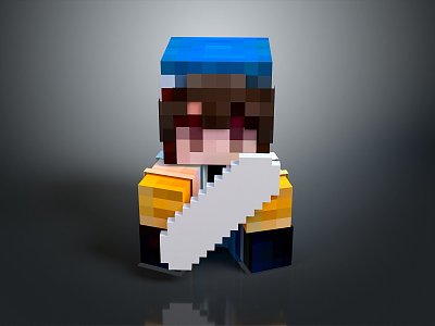 Toy Pixel Figure Toy Next Generation Item 3 Print 3d model