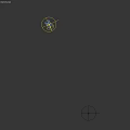 Pixelated Game Character Reindeer With Golden Antlers White Body And Red Nose