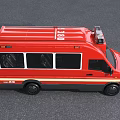 Red IVECO Emergency Communication Rescue Van With Roof Emergency Lights And Rescue Signage