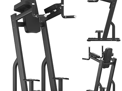 Multifunctional Sports Equipment Fitness Training Rack With Pull Up Bar And Adjustable Handles 3d model