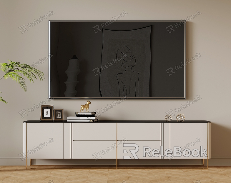 Light Luxury TV Cabinet model