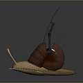 Modern Game Character Monster Snail Alien Snail Figure Game Character 3d model