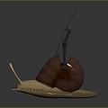 Modern Game Character Monster Snail Alien Snail Figure Game Character 3d model