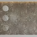 Marble Tile Components Featuring Circular Design And Natural Stone Texture 3d model