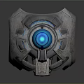 Modern camera monitor head security monitoring 3d model