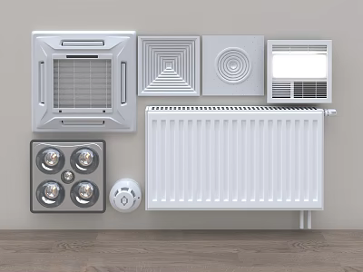 Different Types Of Air Conditioner Air Outlets 3d model