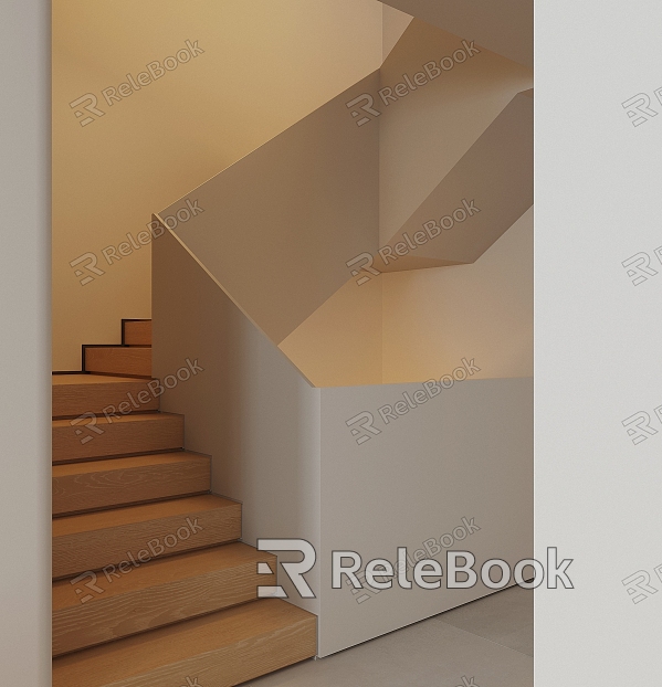 stair handrail stair model