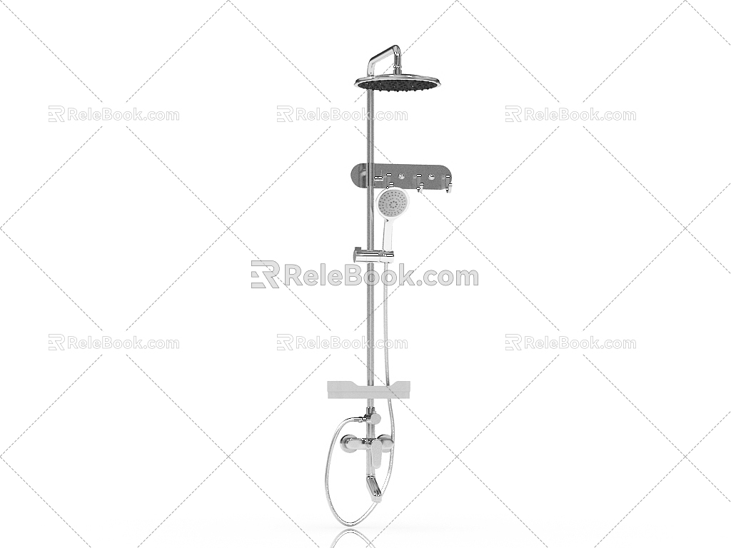 Modern rain shower big shower 3d model