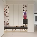 Modern Living and Dining Room Interior With L shaped Sofa Coffee Table And Dining Set