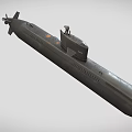 Submarine World War II Submarine Nuclear Submarine Military Equipment Weapon Nuclear Powered Boat Low Face Number Low Model Simple Model Game Video Class Super Realistic 3d model