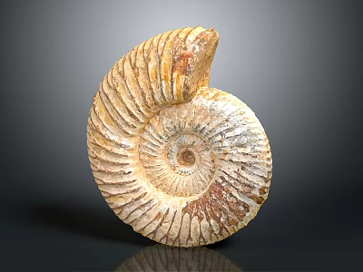 Unique Nautilus Fossil Decorative Ornament Combination For Home Living Room Decoration Natural Style 3d model