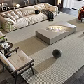Modern Sofa Coffee Table Combination Sofa Coffee Table 3d model