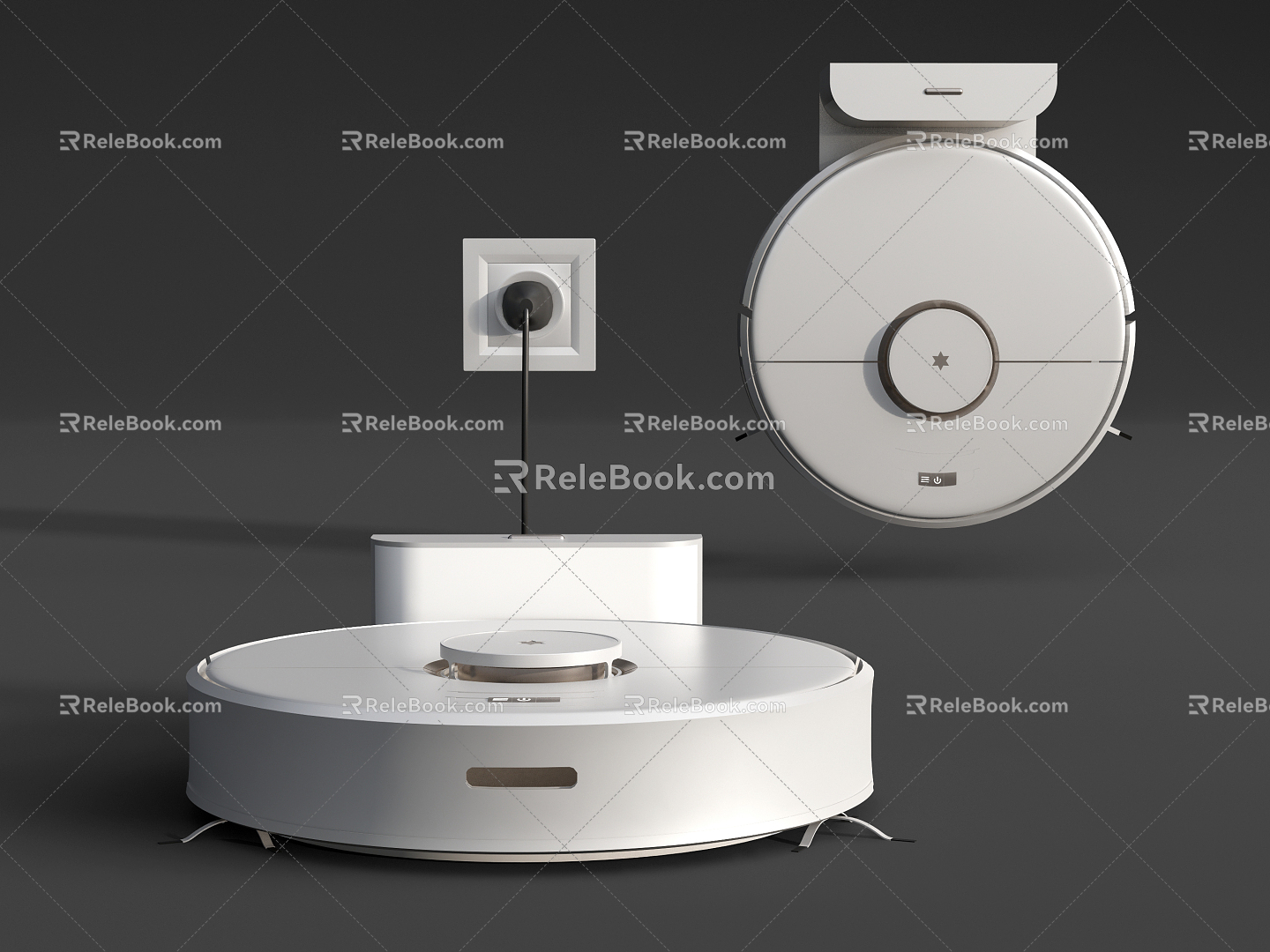 Modern intelligent vacuum cleaner sweeping robot model