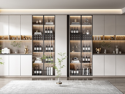 Modern Wine Cabinet Wine Cabinet Combination model