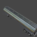 Silver Stainless Steel Tanker Truck Transport Vehicle With Large Capacity And Multiple Wheels