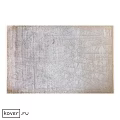 Square Rug In Light Neutral Tone With Geometric Line Patterns And Textured Design