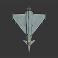 Gray Fighter Jet Model Featuring Transparent Cockpit Missile Racks And Tail Fin Emblem