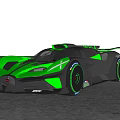 Super Run Bugatti 3d model