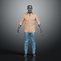 Light Brown Cotton Shirt and Blue Denim Jeans Casual Fashion Outfit for Men