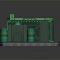 Computer Cooling System Featuring Green Modular Design Heat Sink Pipes And Fans