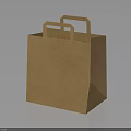 Durable Eco Friendly Brown Paper Bag With Handles For Daily Shopping Use