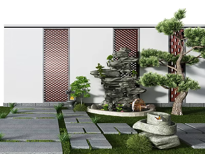 New Chinese Landscape Setches Garden Landscape Setches 3d model