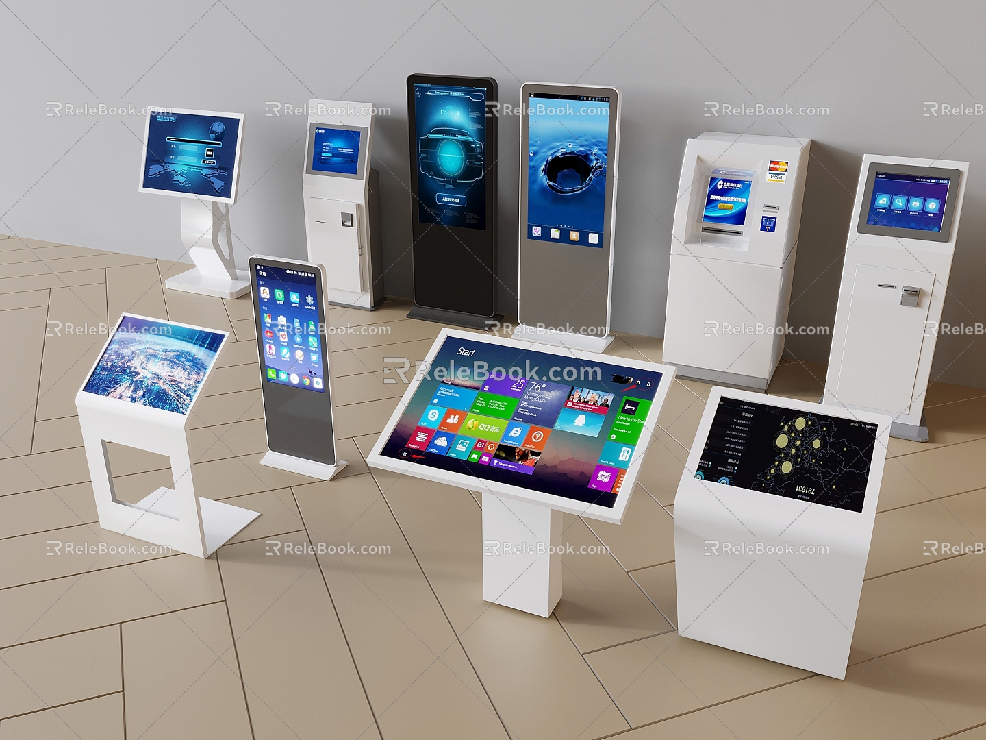 Intelligent display touch touch ATM interactive all-in-one machine automatic ticket machine service machine model