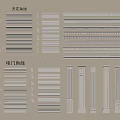 Various Gypsum Moldings Including Ceiling Corner Waistline Door Frame Baseboard And Decorative Column Designs