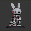 Rabbit Machine Rabbit Mechanical Rabbit Mech Rabbit Science Fiction Rabbit Cyberpunk Rabbit Cyberpunk Rabbit 3d model