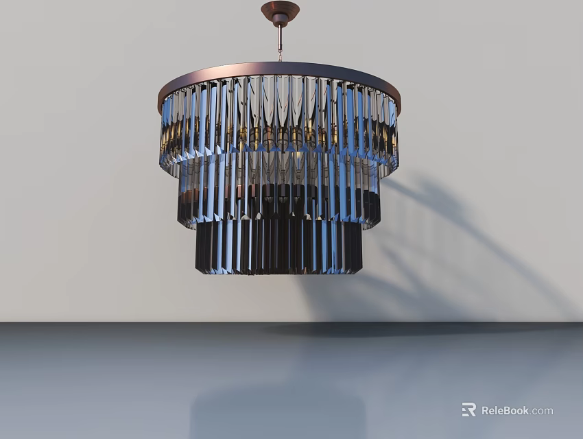 Modern Minimalist Hinged Door Design With Metal Handle For Interior Space 3d model