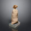 Practical Burlap Sack Storage With Square Base For Daily Household Items