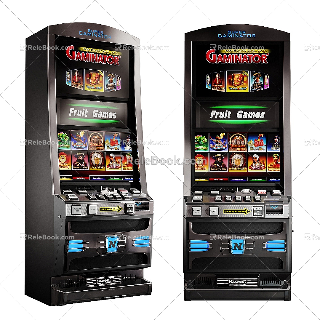 casino game arcade slot machine 3d model