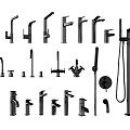 Various Styles of Kitchen Bathroom and Shower Faucets with Modern Design Features